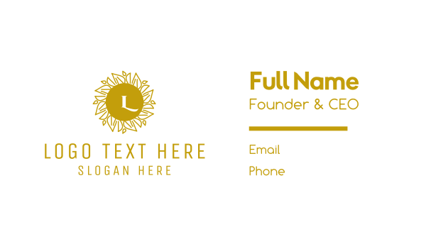 Luxurious Stroke Pattern Lettermark Business Card Design Image Preview