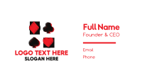 Casino Card Game Business Card Image Preview