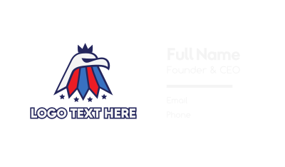 American Eagle Head Business Card Image Preview