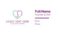Kissing Heart Business Card Design Image Preview