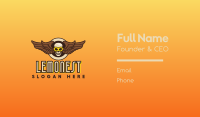 Goggle Skull Wing Business Card Image Preview