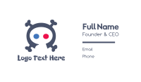 Skull Head Sketch Business Card Image Preview