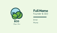 Green Eco Tractor Farming Business Card Image Preview