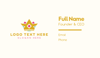 Colorful Diamond Crown Business Card Image Preview