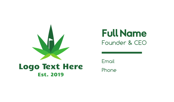 Cannabis Leaf Flag Business Card Design Image Preview