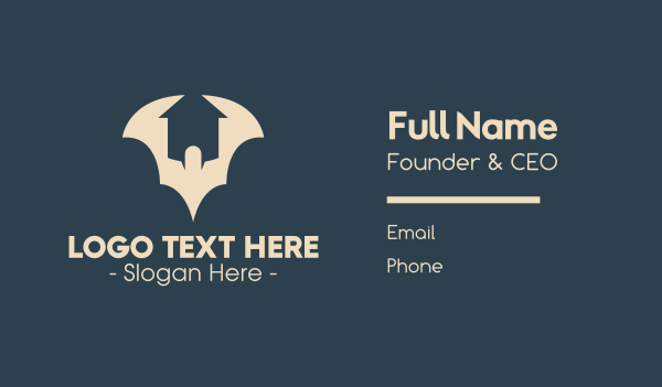 Bat House Business Card Design Image Preview