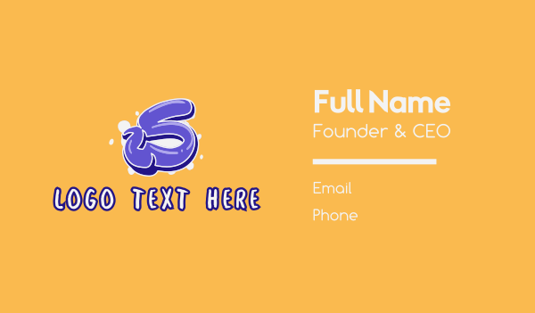 Blockbuster Graffiti Letter S Business Card Design Image Preview