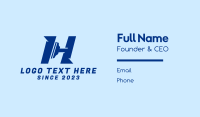 Squeegee Letter H  Business Card Image Preview