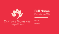 Lotus Flower Bird Business Card Image Preview