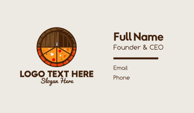 Beer & Pizza Business Card