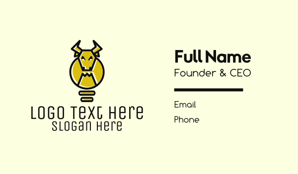 Idea Bull Business Card Design Image Preview
