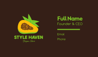 Tropical Papaya Business Card Image Preview