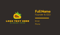 Tropical Papaya Business Card Image Preview