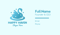 Swan Sparkle Splash Business Card Image Preview