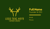 Christmas Deer Head Business Card Image Preview