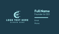 Drone Letter E Business Card Preview