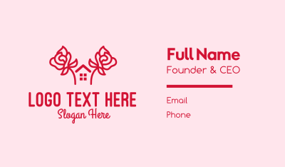 Rose Garden Home Business Card Image Preview