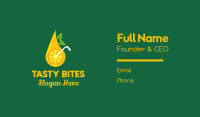 Citrus Fruit Drink Business Card Image Preview