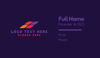 Colorful Abstract Pixel Business Card Design