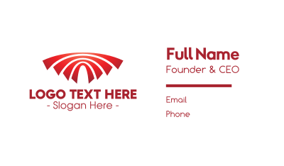 Red Arches Business Card