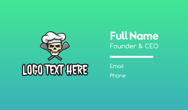 Skull Cuisine Chef  Business Card Design Image Preview