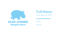 Blue Hippo Business Card Image Preview