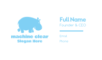 Blue Hippo Business Card Image Preview