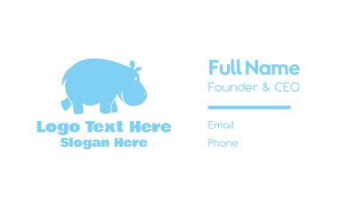 Blue Hippo Business Card