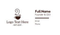 Artisanal Coffee Cafe Business Card Image Preview