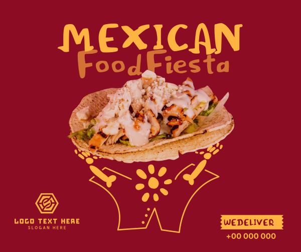 Taco Fiesta Facebook Post Design Image Preview