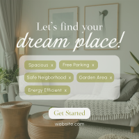 Find Your Dream Place Instagram post Image Preview