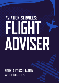 Aviation Flight Adviser Poster Design