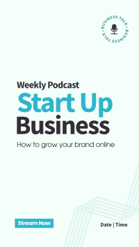 Simple Business Podcast Facebook Story Design