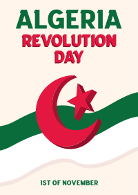 Algeria Revolution Day Poster Design