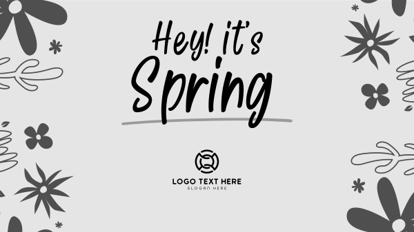 Hey It's Spring Facebook Event Cover Design Image Preview