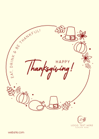 Thanksgiving Holiday Poster Image Preview
