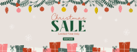 Christmas Gifts Sale Facebook cover Image Preview