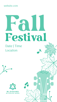 Fall Festival Celebration Facebook Story Design