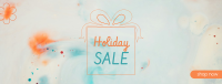 Holiday Sale Orange Facebook cover Image Preview