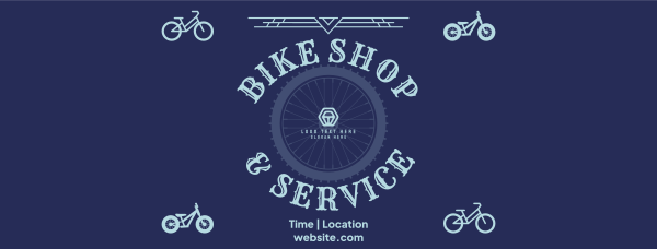 Bike Shop and Service Facebook Cover Design Image Preview