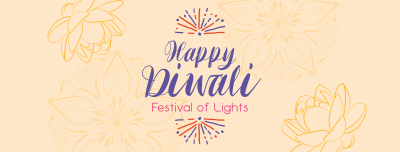 Lotus Diwali Greeting Facebook cover Image Preview