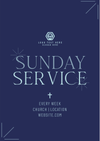 Earthy Sunday Service Flyer Image Preview
