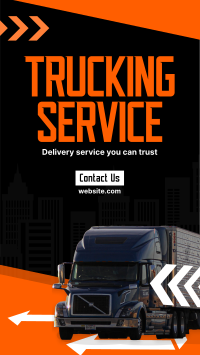 Truck Moving Service Instagram reel Image Preview