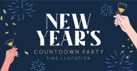 New Year Toast Countdown Facebook ad Image Preview