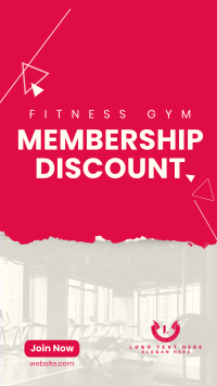 Fitness Membership Discount Instagram Story Design