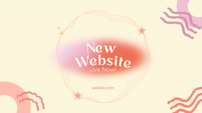 Abstract Website Launch Facebook event cover Image Preview
