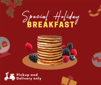 Holiday Breakfast Restaurant Facebook Post Design