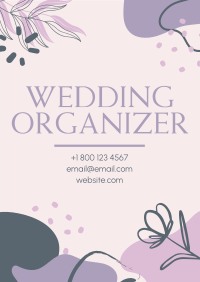 Abstract Wedding Organizer Poster Design