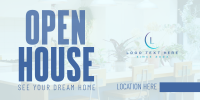 Minimalist Open House Twitter post Image Preview