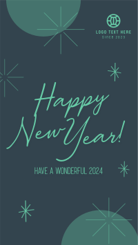 Wonderful New Year Welcome Instagram Story Design